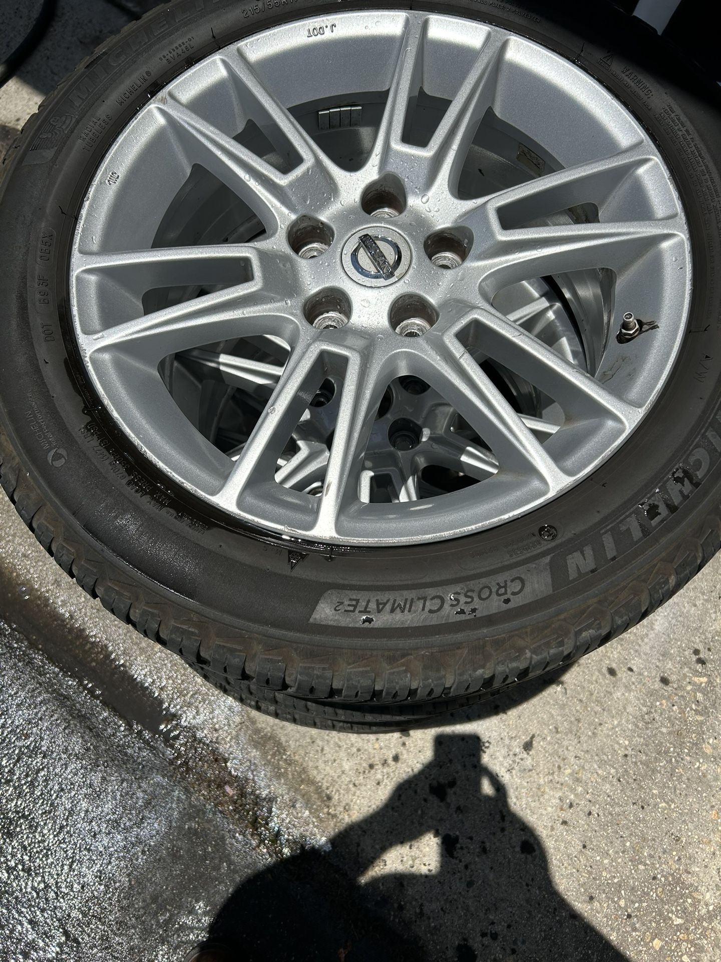 Nissan Altima Rims Size 17 Rims With 215/55r17 Micheline All Season Tires