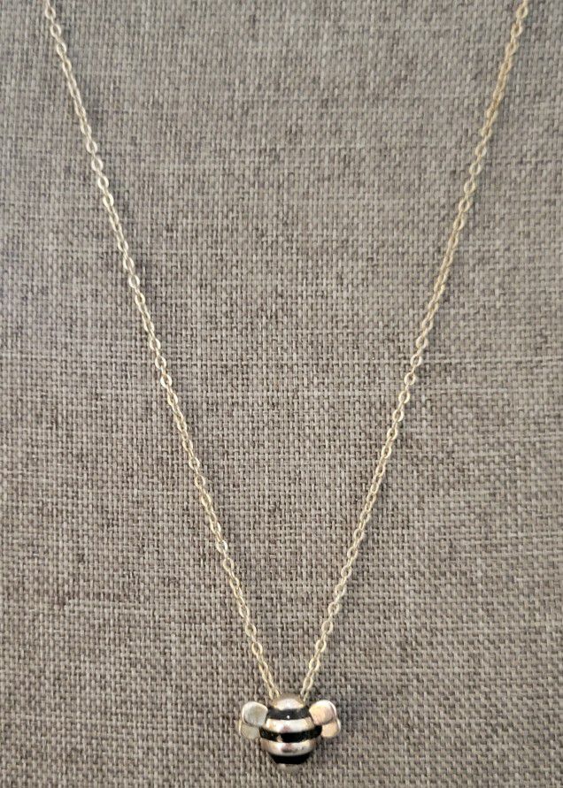 Sterling Silver Bumblebee Necklace