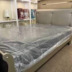 Marley SILVER Queen Bed Only 