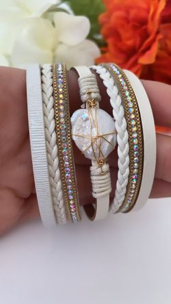 Natural Pearl Genuine Leather Bracelets