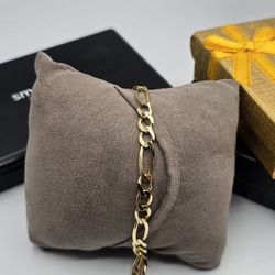 Solid 14kt Gold Figuro Bracelet Esclava Figuro De Oro 14kt Solido