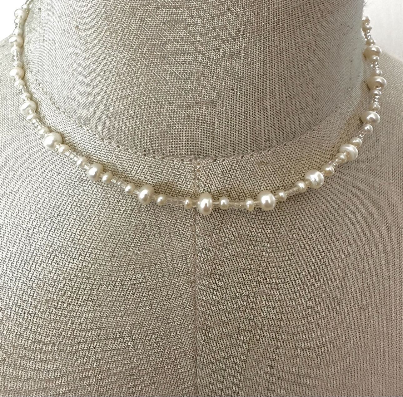 Pearl Dainty Choker Necklace  