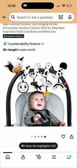 Brands new car seat toy