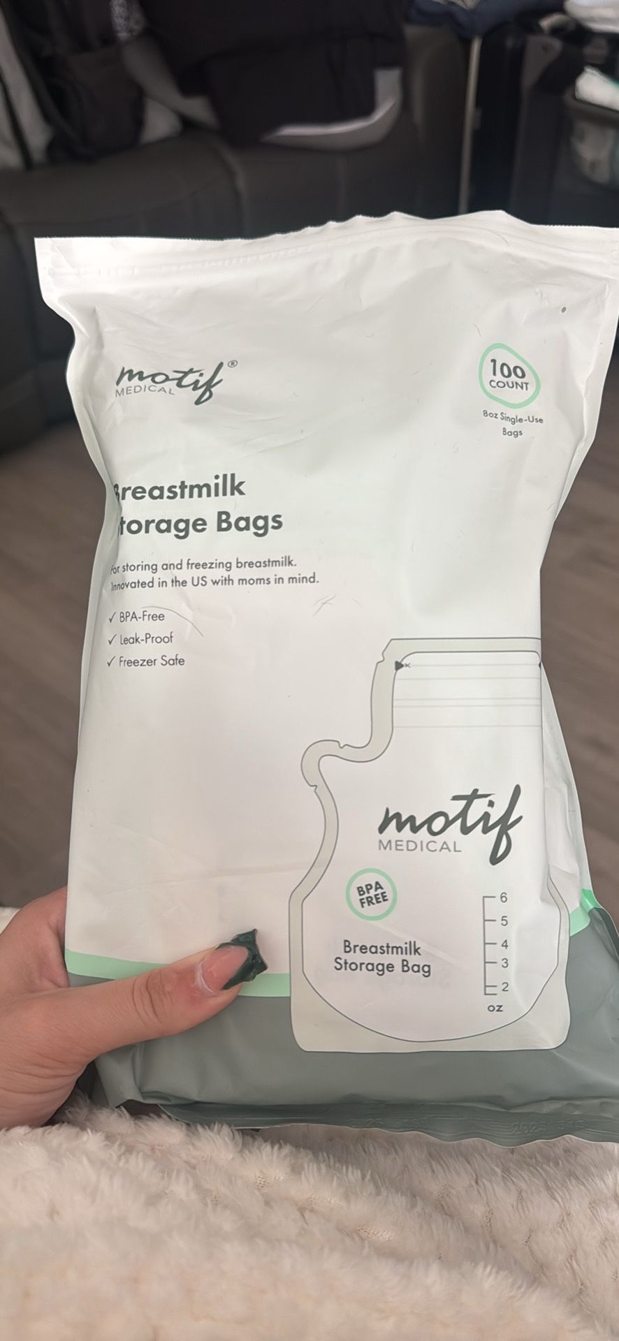 Breast milk bags