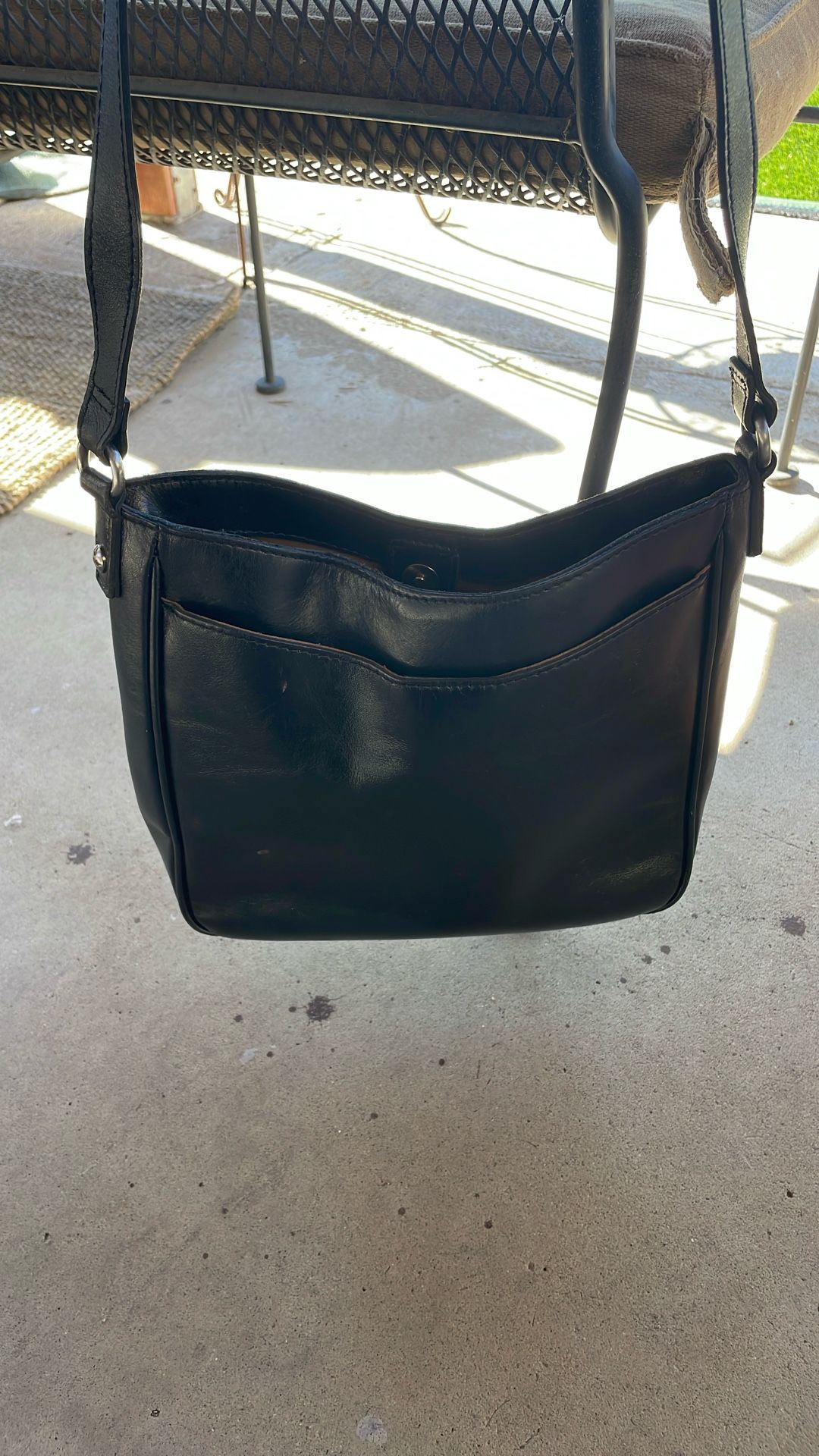 Blk Leather Patricia Nash 