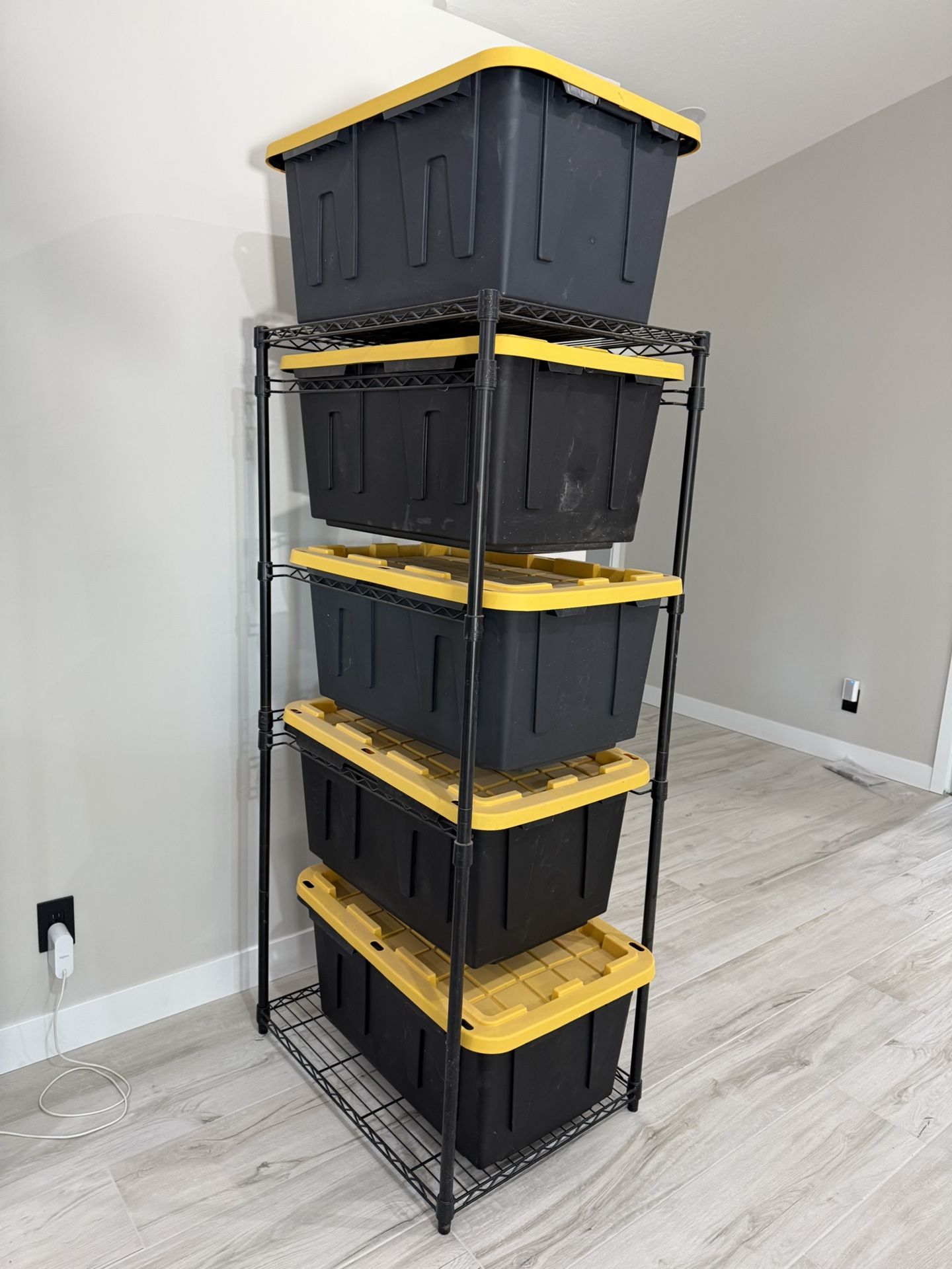 Storage Rack And Bins
