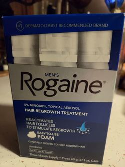 Rogaine hair regrowth treatment