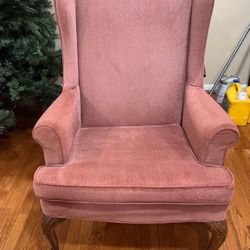 Mauve Wingback Chair