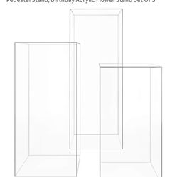 Clear acrylic pedestal Stand For party Display