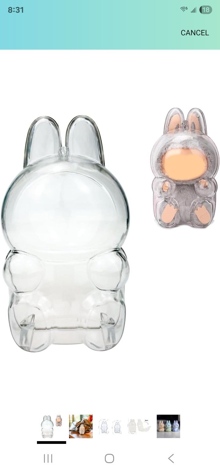 Brand New Labubu Sitting Shell Cover Vlear
