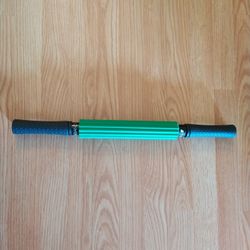 THERABAND Roller Massager +, Portable Muscle Rolling Stick w/ Retractable Handles for Self-Myofascial Release, Deep Tissue & Trigger Point Massage