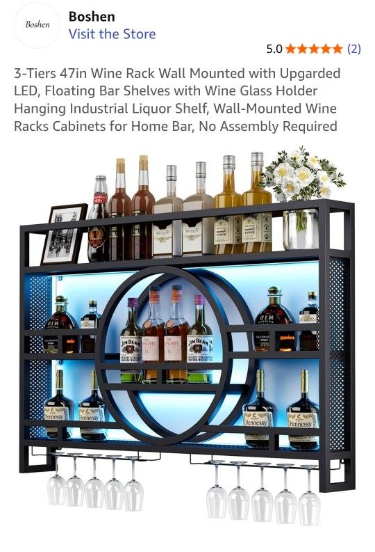 Metal Wine Rack Wall Mount