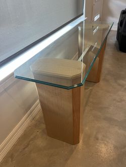 Glass And Wood Piece