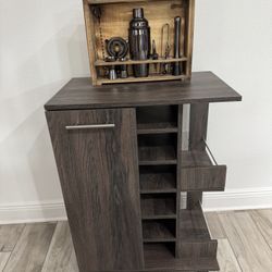 Bar Cart & Mixology Set