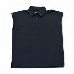 Figs Pro Classic Technical Pique Ella black Scrub Polo shirt