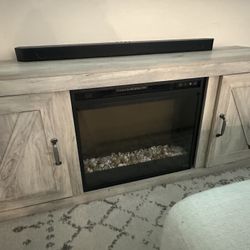 Tv Stand With Fire Place Heater 