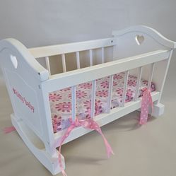 American Girl Doll Bitty Baby Rocking Cradle Bed