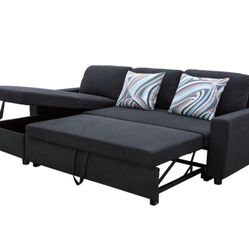 Dark gray couch sofa bed 