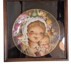 1977 Schmid “Orchard Mother & Child” Collector Plate by Juan Ferrandiz – Framed