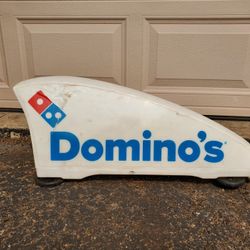 Domino’s Pizza Working Magnetic Car Topper Lighted Delivery Driver Sign