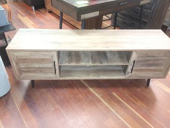 Modern TV Stand Entertainment Center - 59" Rustic

