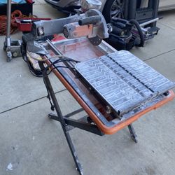 Rigid 7” Tile Saw With Folding Stand