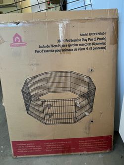 Pet playpen-collapsing 30” high x 8 panels width