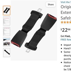 Car Seat Belt Extentions