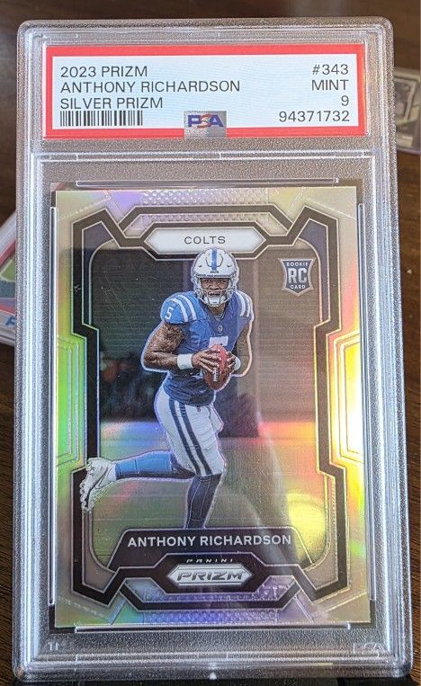 Anthony Richardson Silver Prizm Psa9