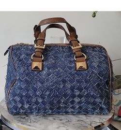 Michael Kors Distressed Denim Purse