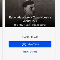 rauw alejandro Meet & Greet ticket 
