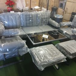 6 Pcs  OVIOS Brand New Patio Aluminum Set In Box 