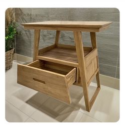 Teak Free Standing Vanity
