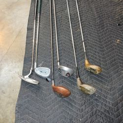 6 Golf Clubs and Bag.  