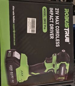 Robustrue DR12 Pro 21V Cordless Impact Driver