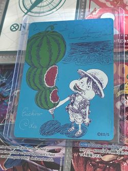 One Piece Trading Card Eiichiro Oda Art Luffy