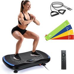 Vibration Plate Exercise Machine for Lymphatic Drainage, Vibration Machine for Full-Body Weight Loss Shaping, Vibrate Fitness Platform 400 Lbs & 200 A