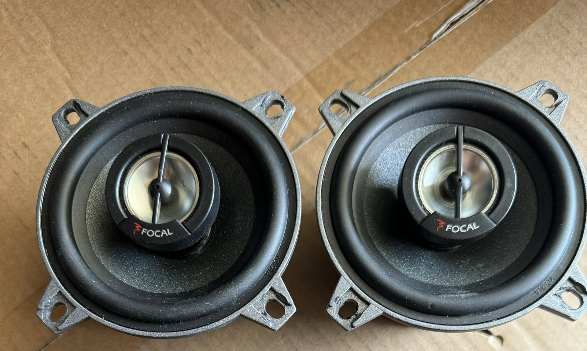 Focal 100 CVX 4” 2 Way Coaxial 4 Ohm 100 Watt Speaker with built-in crossover