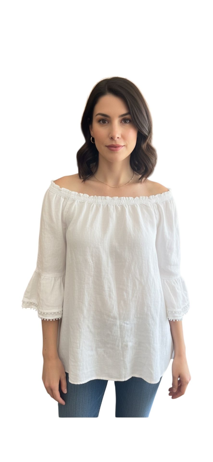 Charter Club 100% Linen blouse size XL