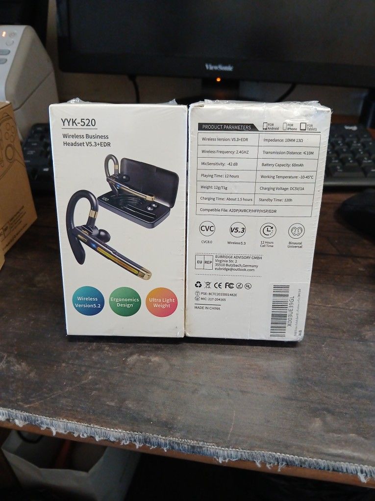 YYK-520 WIRELESS BUSINESS HEADSET V5.3+EDR