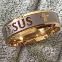 Unisex Jesus Ring (size5/6)