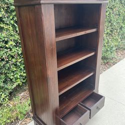 Crate & Barrel Farmhouse-Style Bookcase.