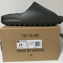 Size 13 - Adidas Yeezy Slide Dark Onyx ID5103 - Brand New
