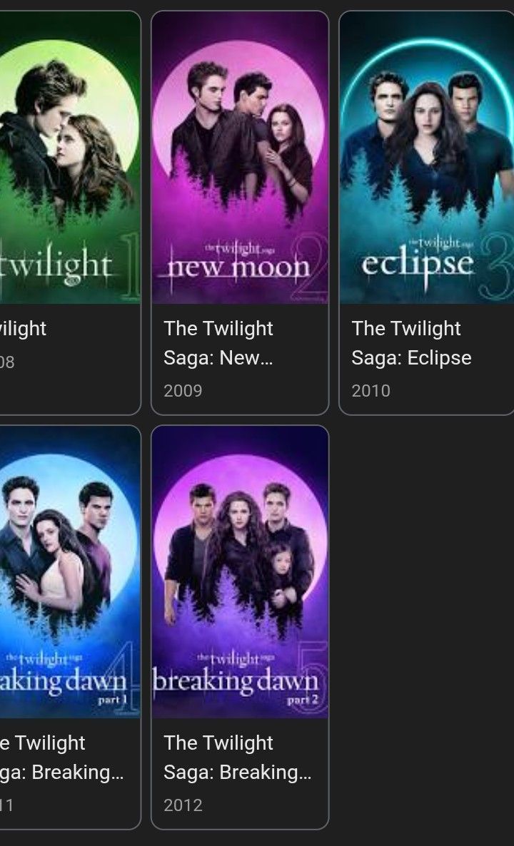 Twilight Saga 1-5 10$ Tickets 