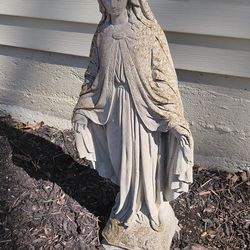 Religious Mary statue concrete