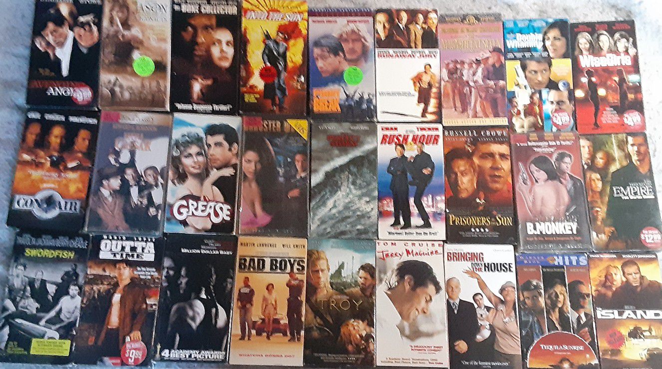 VHS movies. Selling all at once
