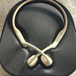 Shokz - OpenRun Pro Premium Bone Conduction Open-Ear Sport Headphones - Beige open box