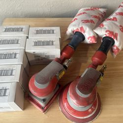 Pneumatic Random Orbital Sanders (2) 