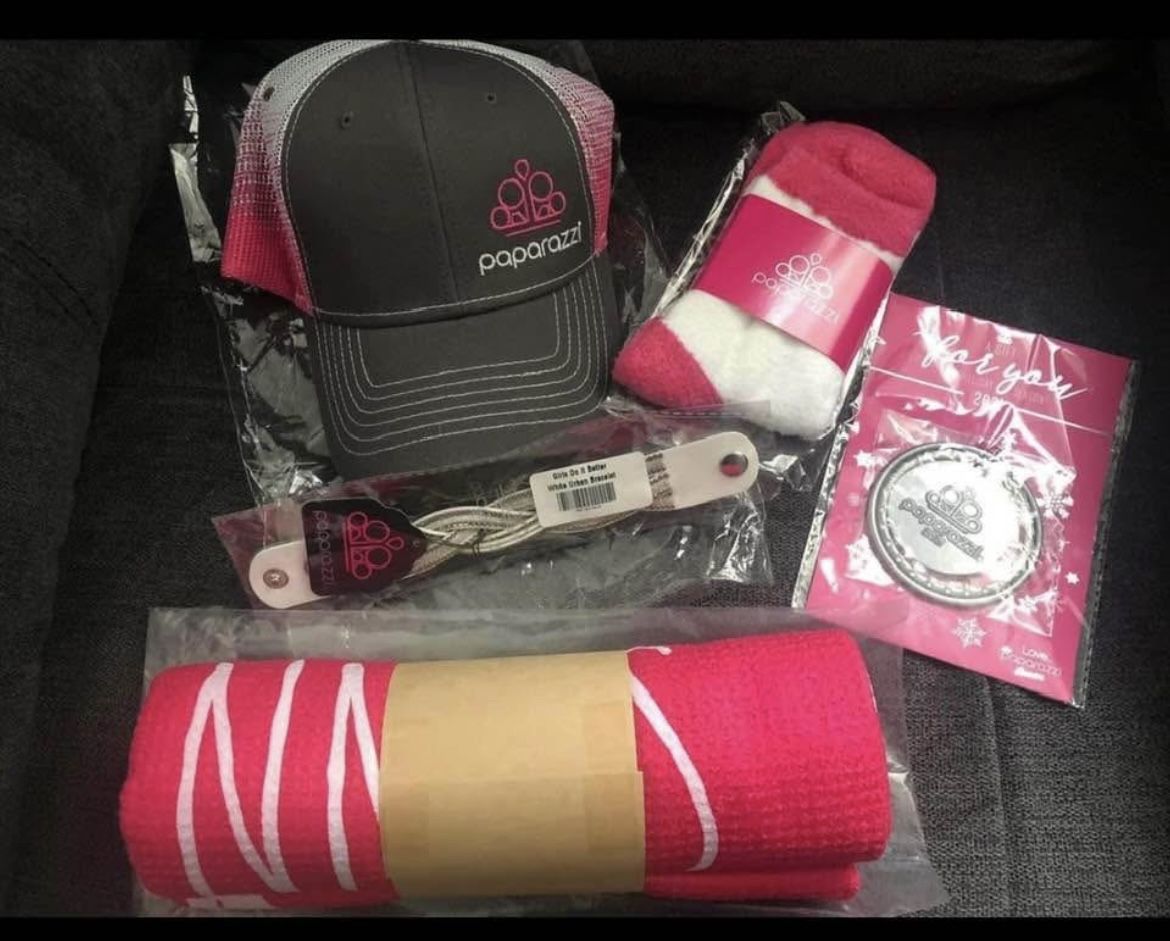 Hat, Towel, Socks, Wrap Bracelet, Ornament