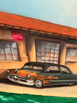 Cool Pastel Charcoal 1949–1951 Ford "Shoebox" Coupe Car Painting